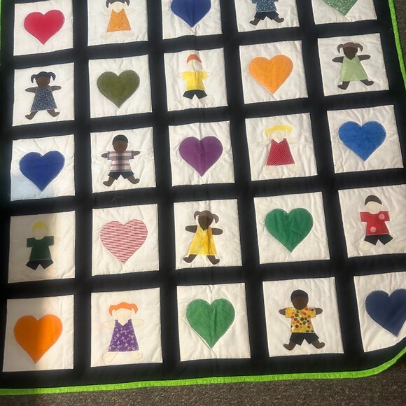 Home made size 45x45 lap quilt Other - We are the children. Homemade quilt